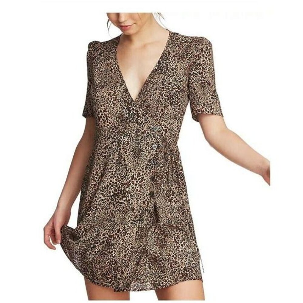 1. State Leopard Mini Dress